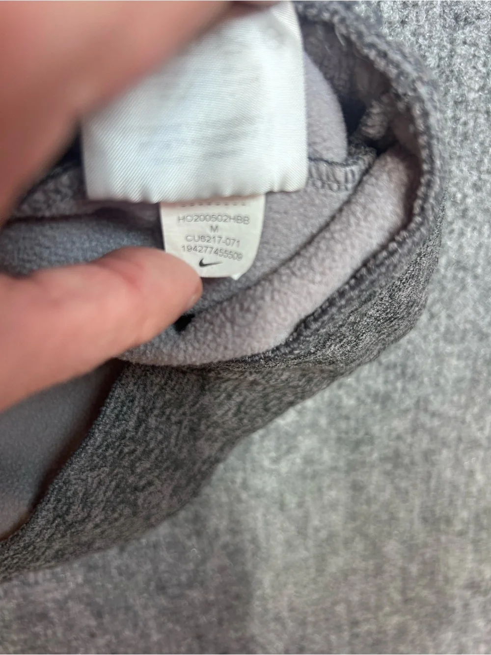 Nike Men's Dark Gray Heather Quarter-Zip Pullover